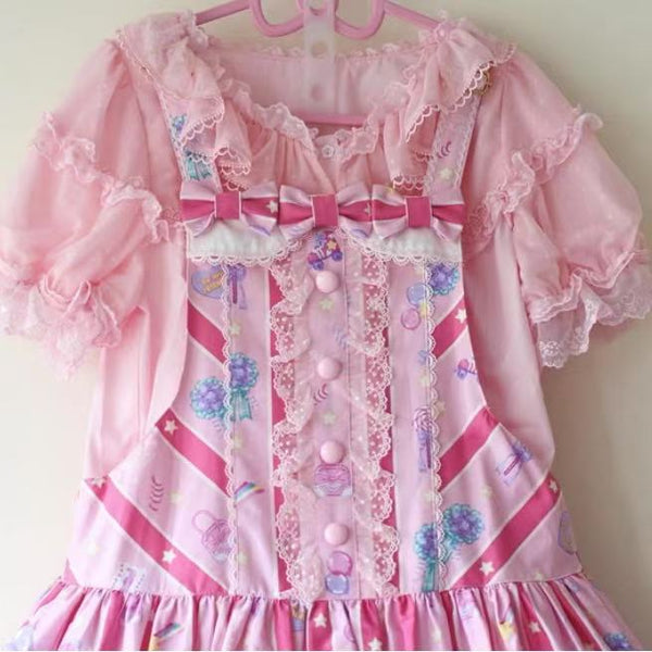 Pink sweet cotton lolita inner top