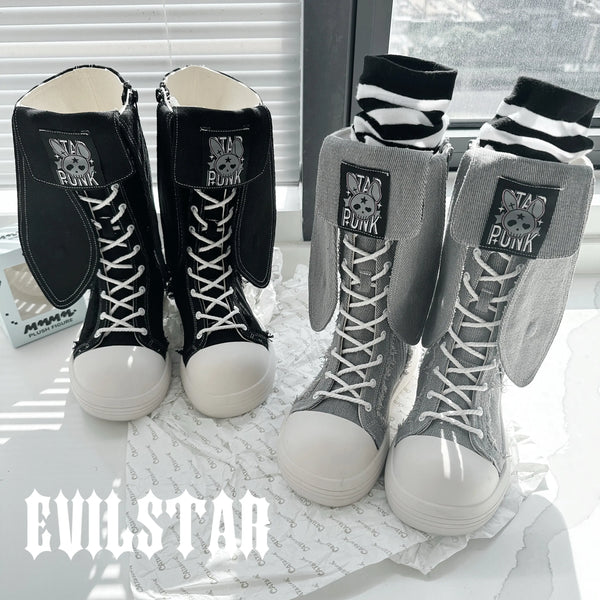 Bunny Ear Platform Boots Soft Jam Studio