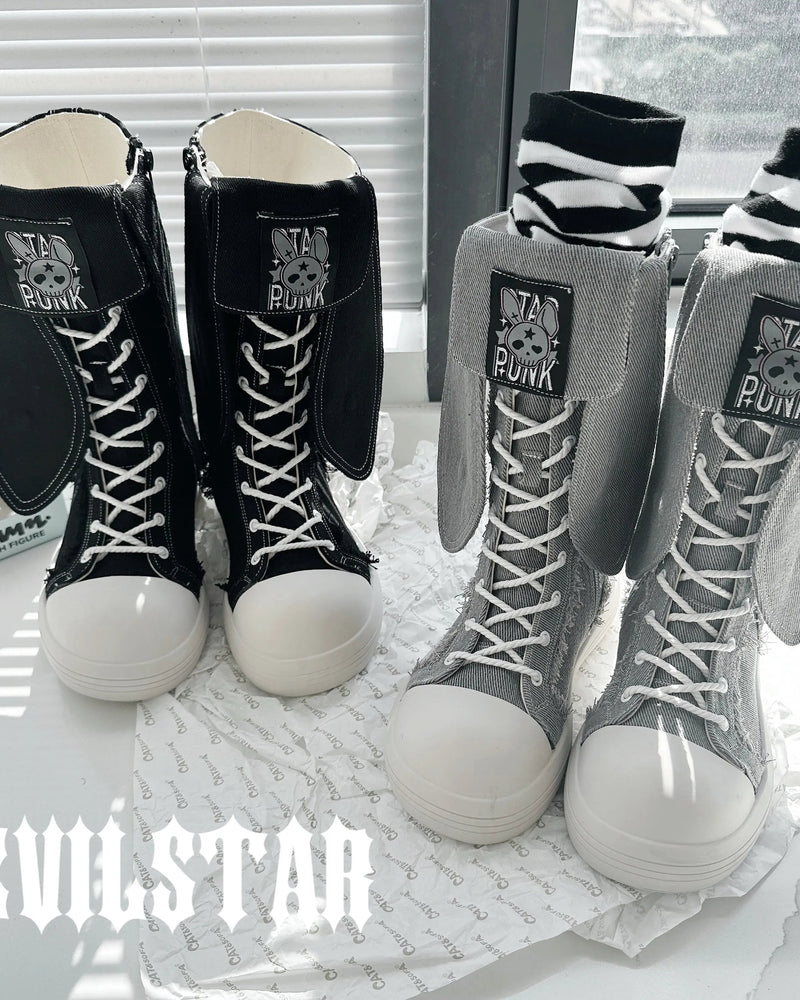 Bunny Ear Platform Boots Soft Jam Studio