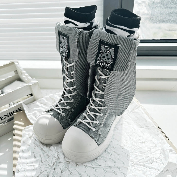 Bunny Ear Platform Boots Soft Jam Studio