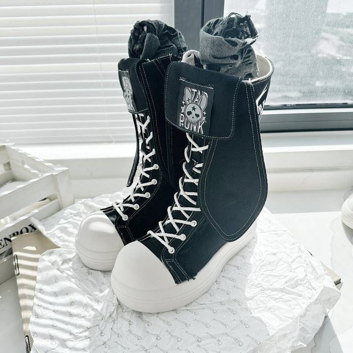 Bunny Ear Platform Boots Soft Jam Studio