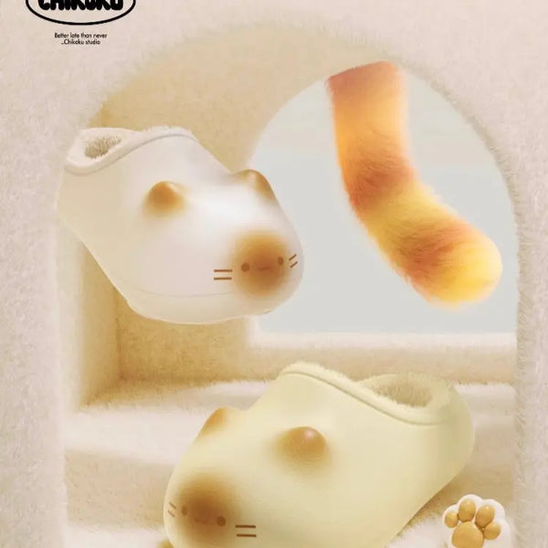 Bread Kitten Slippers