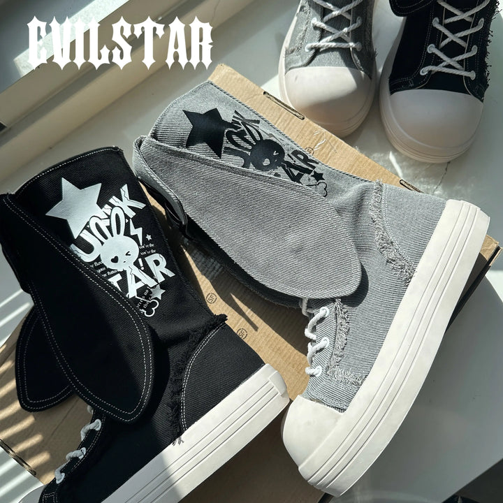 Bunny Ear Platform Boots Soft Jam Studio