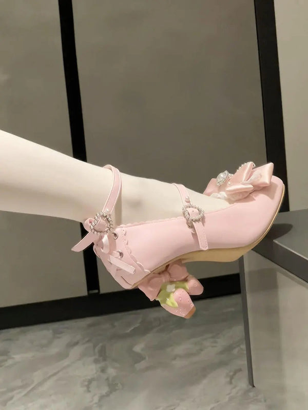 Pink Strawberry High Heels