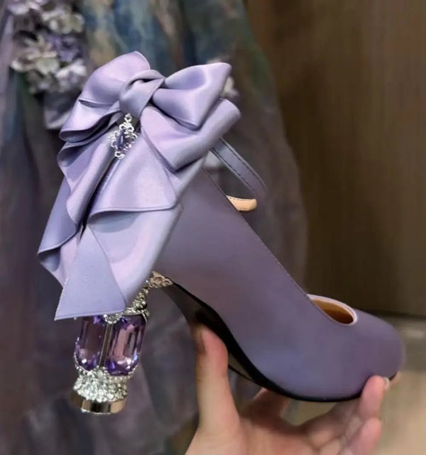 Jewel Bow High Heels
