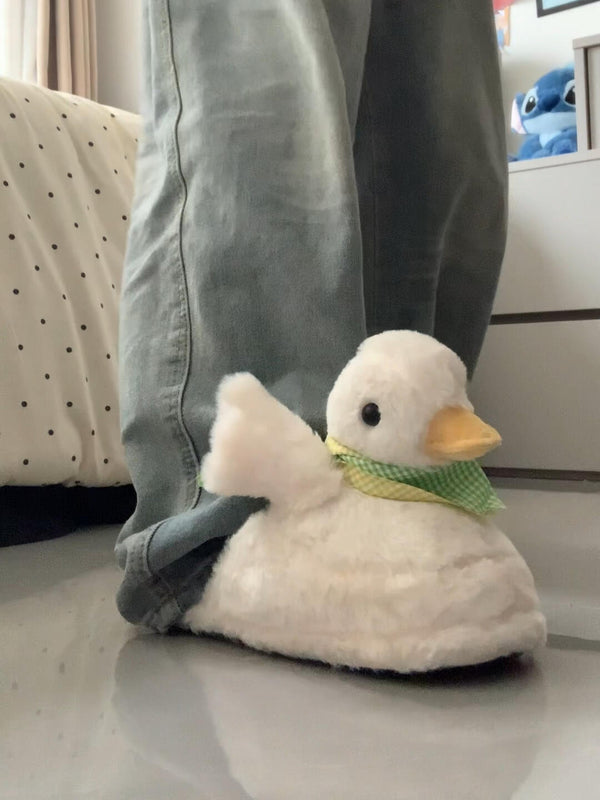 Little Duck-patterned Cotton Slippers