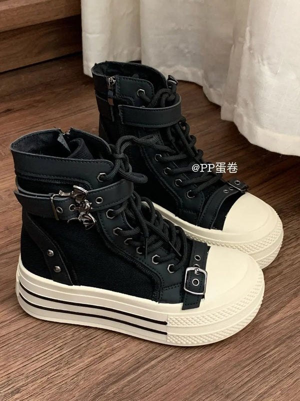 Punk High-Top Boots