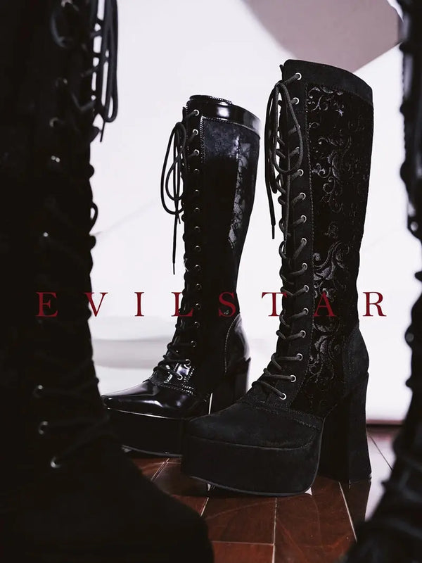 Gothic Knight Platform Boots